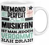 Musikfan Geschenk Tasse Lustige Geschenkidee für Musikfan Produktbild-Vorschau 1
