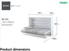 MEBLINI Schrankbett Bed Concept - Wandbett mit Lattenrost - Produktbild-Vorschau 8