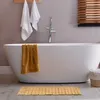 Relaxdays Badvorleger Bambus, 60x40 cm, rutschfester Produktbild-Vorschau 2