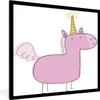MuchoWow® Gerahmtes Poster Eine Illustration eines rosa Produktbild-Vorschau 1