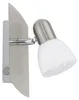 Spot Contemporaneo Enea In Acciaio Nichel Satinato 1 Luce Anteprima dell’immagine prodotto 1