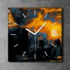 Coloray Uhr auf Leinwand 30x30 cm Wand Uhr Dekoration Produktbild-Vorschau 2