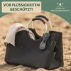 eluno Einkaufstasche WARWE aus Polyester, schwarz 43 x 29,5 Produktbild-Vorschau 6