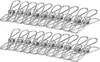 set di 20 mollette per abiti in acciaio inox [5,3 cm x 1 Anteprima dell’immagine prodotto 1