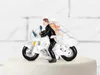 Figurka na tort weselny 11,5 cm – para młoda na motocyklu, Podgląd zdjęcia produktu 2