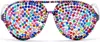 Bunte Strassstein Mosaik Partybrille Produktbild-Vorschau 2