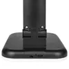 A close-up view of the base of a black desk lamp, showing the connection points and ports. Podgląd zdjęcia produktu