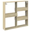 vidaXL Nástenná skriňa Sonoma dub 80x15x80 cm materiál na Náhľad obrázku produktu 6