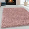 Hochflor Teppich SYDNEY Rosa 80 cm Rund Produktbild-Vorschau 2