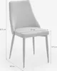 Stuhl gepolstert modern aus Stoff für Esszimmer und Küche Produktbild-Vorschau 12