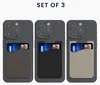 kwmobile 3x Kartenhalter Hülle für Smartphone - Produktbild-Vorschau 2