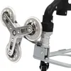 Close-up view of the wheels and frame of a stair-climbing cart. Náhled obrázku produktu