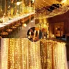 3×3m Lichtervorhang  PVC, 300 LED Warmweiß, 8 Modi mit Produktbild-Vorschau 3