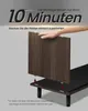 VASAGLE TV-Schrank, Fernsehtisch Wohnzimmer, geriffeltes Produktbild-Vorschau 4