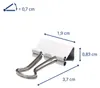 MAUL Foldback-Klemmer mauly® Federstahl Metall 12 Stück 19 Produktbild-Vorschau 2