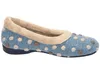 Manitu Damen Hausschuh Slipper Ballerina gepunktet Produktbild-Vorschau 4