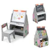 GOPLUS Kinderstaffelei Spieltisch mit Stuhl, Kindertisch Produktbild-Vorschau 1