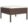 vidaXL 5 tlg. Garten Lounge Set mit Auflagen Poly Rattan Produktbild-Vorschau 5