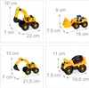 Relaxdays Veicoli da cantiere per bambini, set da 6 pezzi, Anteprima dell’immagine prodotto 4