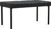 vidaXL Nappes unies noires 122 x 72 x 15 cm en tissu Voir les images du produit 3