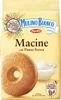 A package of Mulino Bianco Macine biscuits with a close-up of a biscuit and a bowl of cream. Produktbild-Vorschau