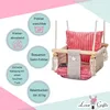Love Gifts® Babyschaukel aus Holz hochwertig und geeignet Produktbild-Vorschau 5