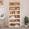 vidaXL Regál 80x35x183 cm z masívneho borovicového dreva Náhľad obrázku produktu 2