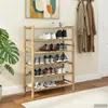 Étagère à chaussures vidaXL, 68 x 28 x 96 cm, bambou, Voir les images du produit 3