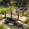 Outsunny Holzbrücke mit Geländer Gartenbrücke aus Produktbild-Vorschau 2