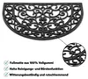 Hartgummi Fußmatte Ornamente halbrund 40x60 cm schwarz Produktbild-Vorschau 3