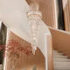 WISFOR 120/140cm plafoniere a spirale gocce di cristallo a Anteprima dell’immagine prodotto 12