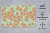 MuchoWow® Mauspad Mousepad Retro - Blumen - Design - Orange Produktbild-Vorschau 2