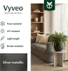 Vyveo - Pot de fleurs Amari - Argent métallisé - 39x43 Voir les images du produit 2