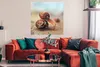 MuchoWow® Poster Schnecke - Stein - Haus 100x100 cm - Produktbild-Vorschau 2