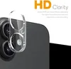 A close-up of a smartphone camera lens protector on a dark smartphone. Produktbild-Vorschau