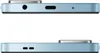 Close-up views of the top and bottom edges of a light blue smartphone, showing ports and speaker grilles. Podgląd zdjęcia produktu