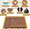 Izrielar WPC Terrassenfliesen, 30x30 cm, 55er Spar Set für Produktbild-Vorschau 4