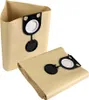 Two vacuum cleaner bags are shown against a white background. One bag is standing upright, and the other is lying flat in front of it. Produktbild-Vorschau