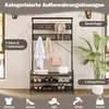 A coat rack and shoe storage unit in a hallway setting. Náhled obrázku produktu