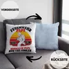Trendation - Feuerwehr Papa Geschenk Deko-Kissen mit Produktbild-Vorschau 2