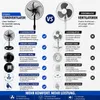 Metall Standventilator 5 Rotorblätter Ventilator Luftkühler Produktbild-Vorschau 2