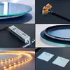 LED osvetlené okrúhle oblúkové zrkadlo s oblúkovým Náhľad obrázku produktu 7
