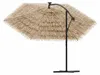 vidaXL Parasol avec LED et mât en acier brun 246x246x230 cm Voir les images du produit 6