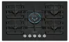 Table de cuisson gaz 75cm 5 feux 11500w noir - Siemens - Voir les images du produit 1
