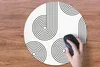 MuchoWow® Mauspad Mousepad Abstrakt - Linien - Schwarz - Produktbild-Vorschau 3