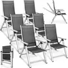 A set of six folding garden chairs. Produktbild-Vorschau