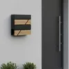Buzón Relaxdays, con apariencia de madera, con Vista previa de la imagen del producto 3