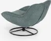 Sessel Wohnzimmer Büro modern drehbar aus Stoff Bouclé Konn Produktbild-Vorschau 4