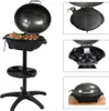 A collage of images showing an electric grill from different angles and with different components. Produktbild-Vorschau