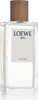 A clear, front-facing studio shot of a LOEWE 001 WOMAN Eau de Parfum spray bottle. Voir les images du produit